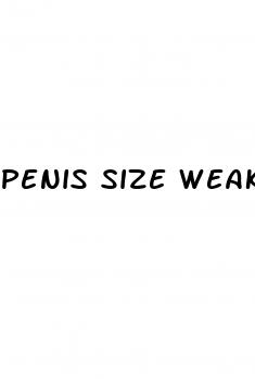 penis size weak erection