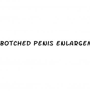 botched penis enlargement surgery