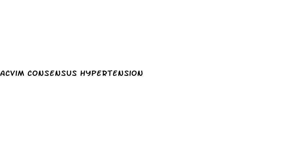 acvim consensus hypertension