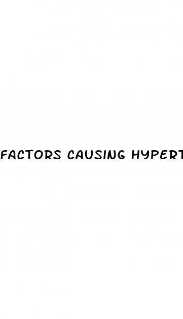 factors causing hypertension
