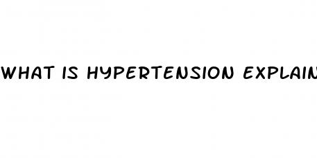 what is hypertension explain