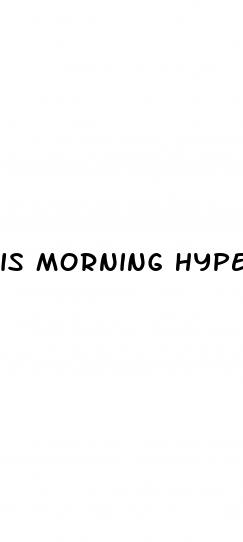 is morning hypertension dangerous