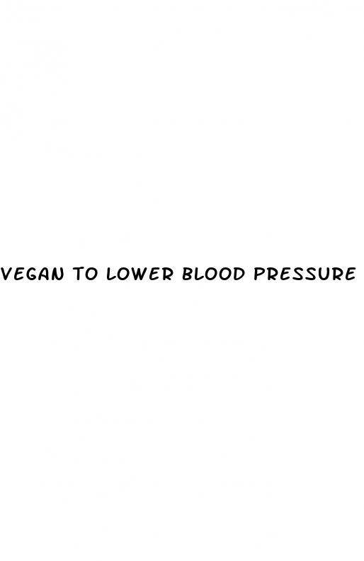 vegan to lower blood pressure