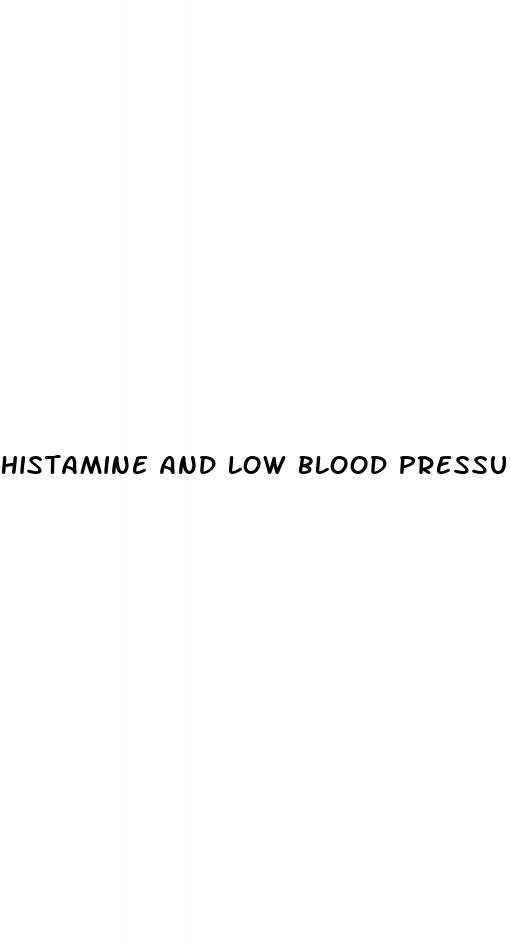 histamine and low blood pressure