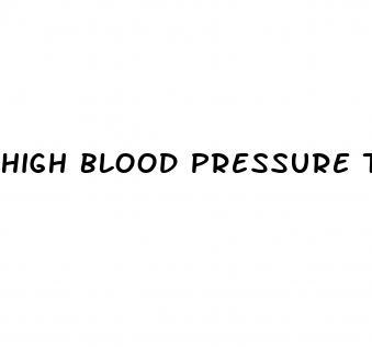 high blood pressure to low
