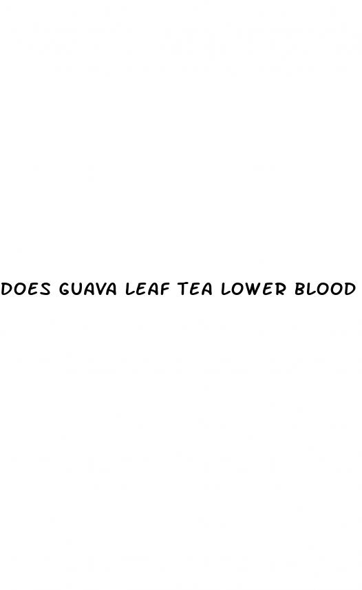 does guava leaf tea lower blood pressure