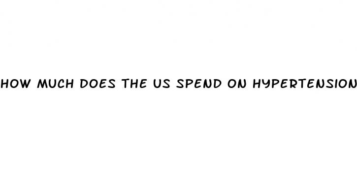 how much does the us spend on hypertension