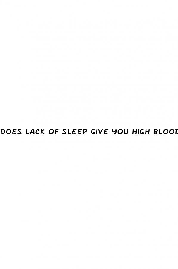 does lack of sleep give you high blood pressure