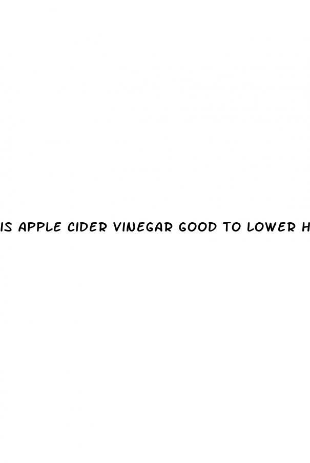 is apple cider vinegar good to lower high blood pressure