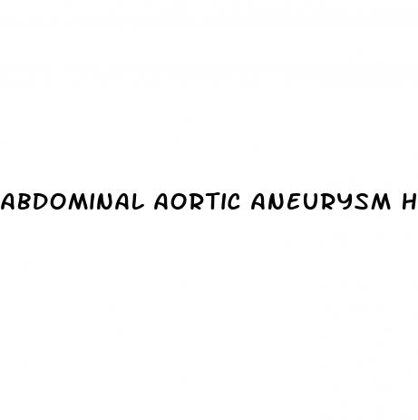 abdominal aortic aneurysm high blood pressure