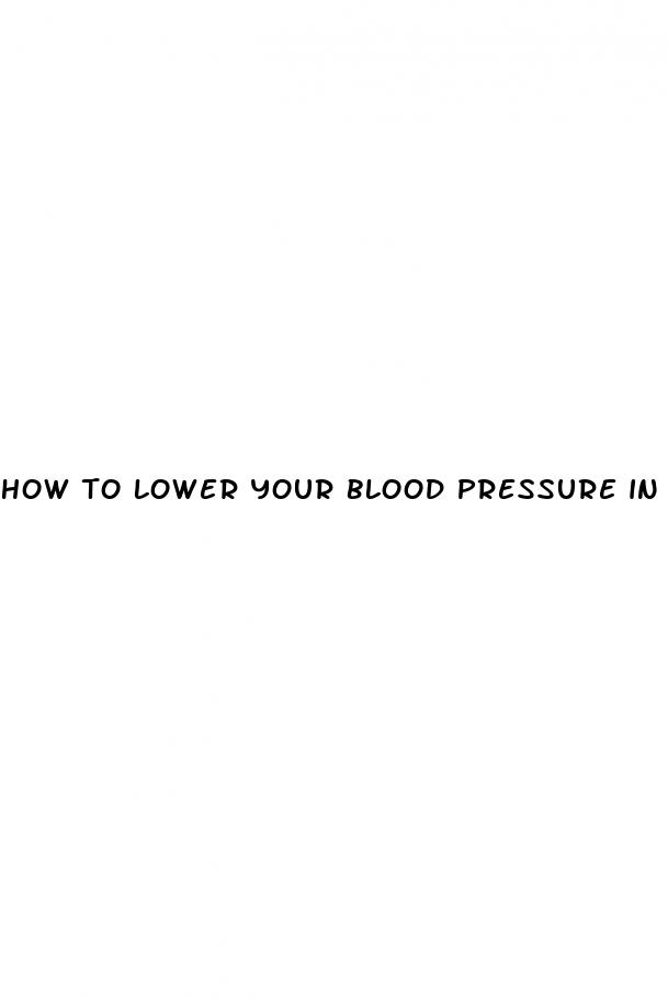 how to lower your blood pressure in 5 minutes