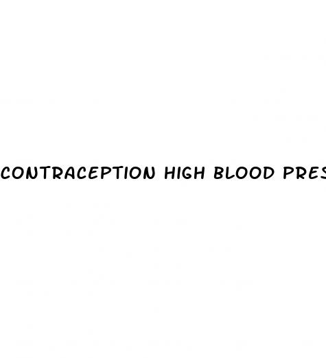 contraception high blood pressure