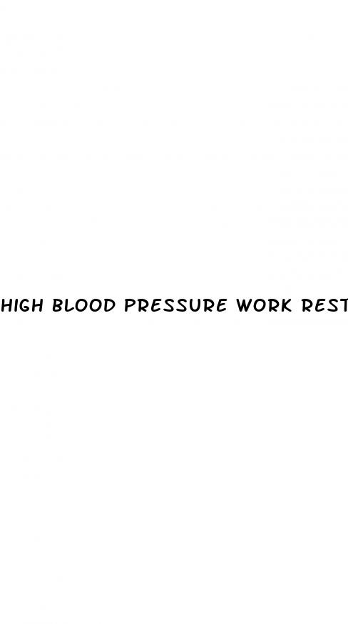 high blood pressure work restrictions