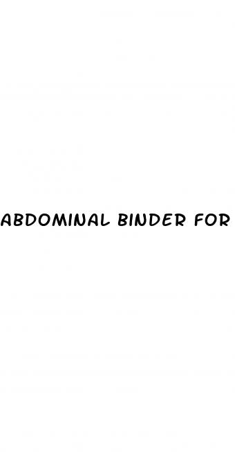 abdominal binder for low blood pressure