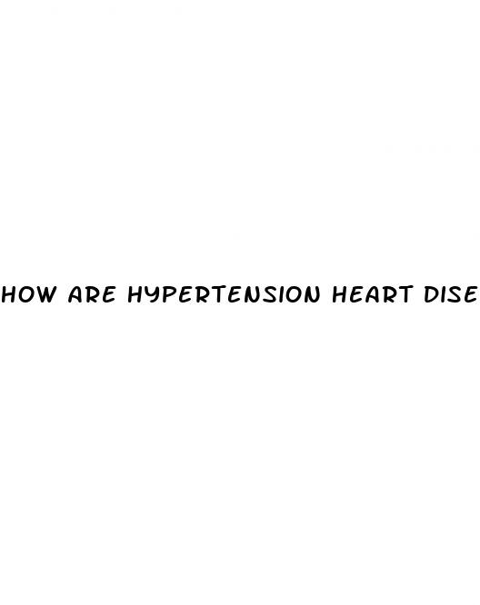 how are hypertension heart disease and stroke related