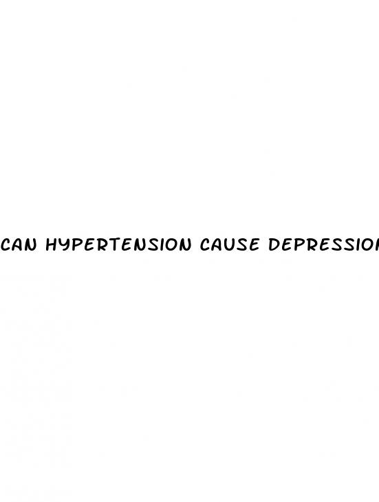 can hypertension cause depression