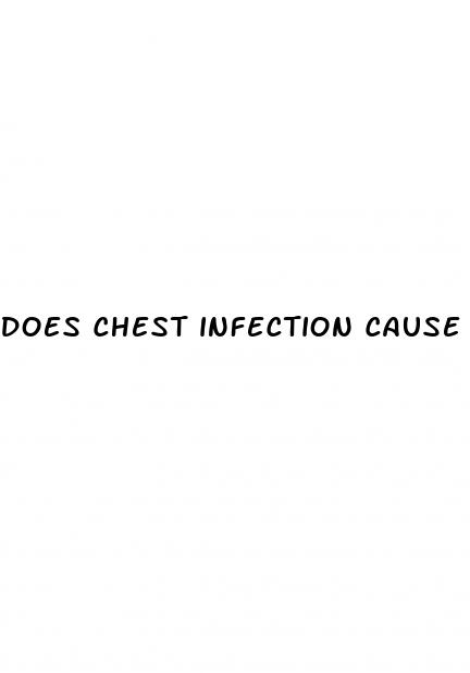 does chest infection cause high blood pressure