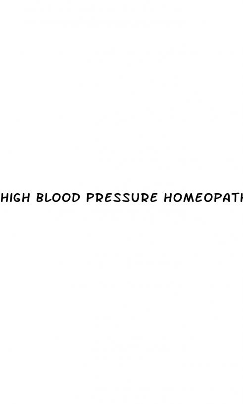 high blood pressure homeopathic remedies