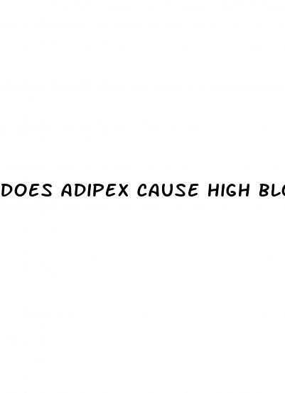 does adipex cause high blood pressure