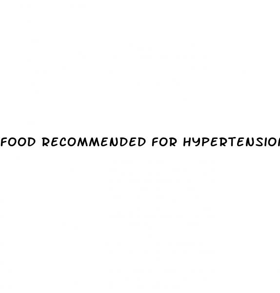 food recommended for hypertension patients