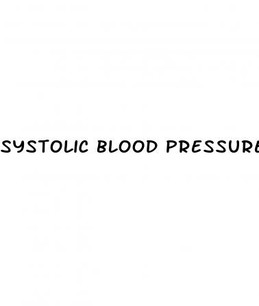 systolic blood pressure too low