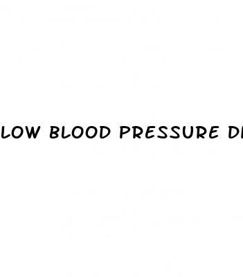 low blood pressure diabetes symptoms