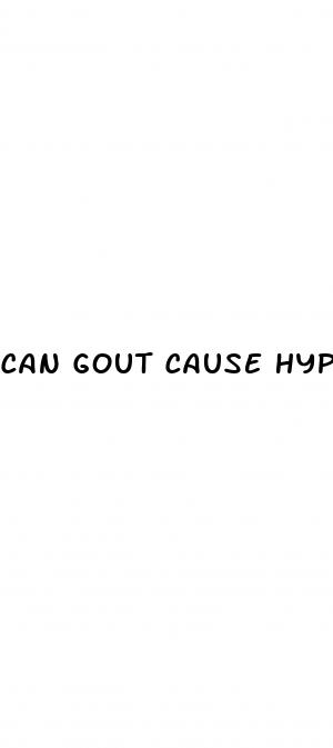 can gout cause hypertension