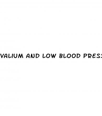 valium and low blood pressure