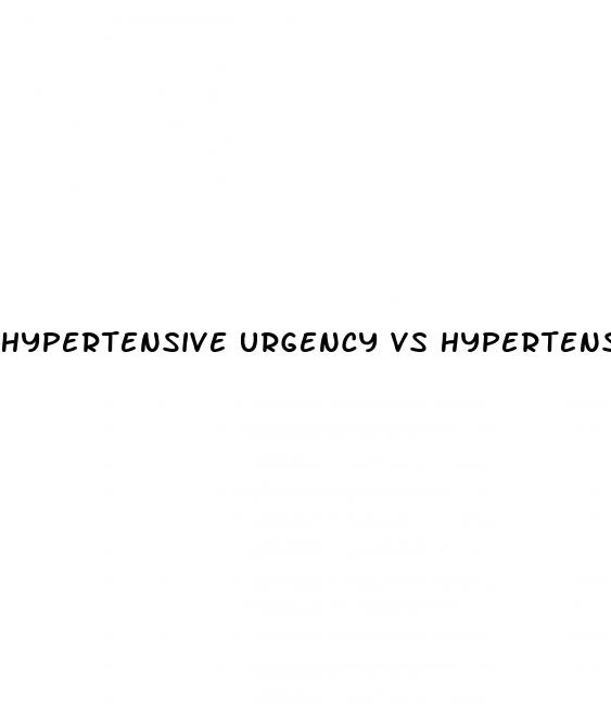 hypertensive urgency vs hypertension