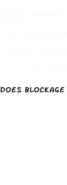 does blockage cause low blood pressure