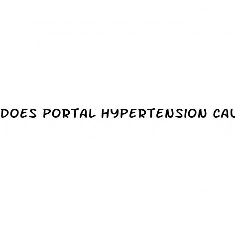 does portal hypertension cause jaundice