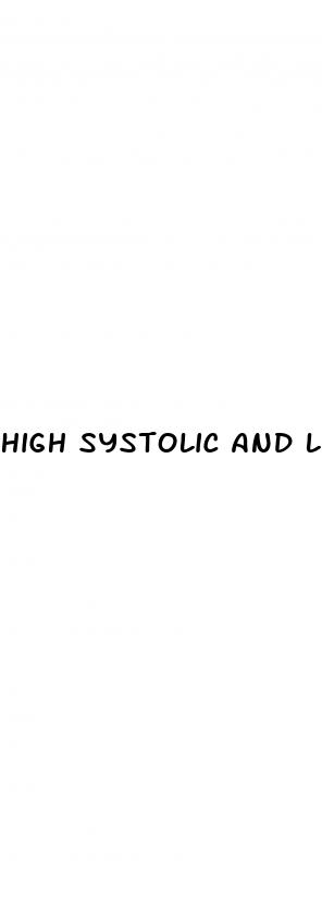 high systolic and low diastolic blood pressure