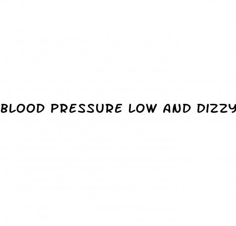 blood pressure low and dizzy
