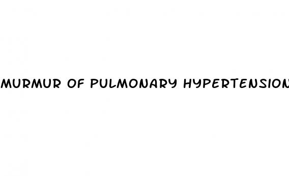 murmur of pulmonary hypertension