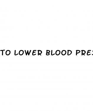 to lower blood pressure instantly