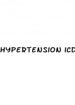 hypertension icd code 10