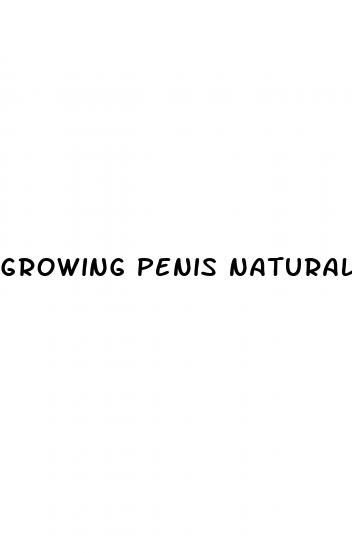 growing penis naturally