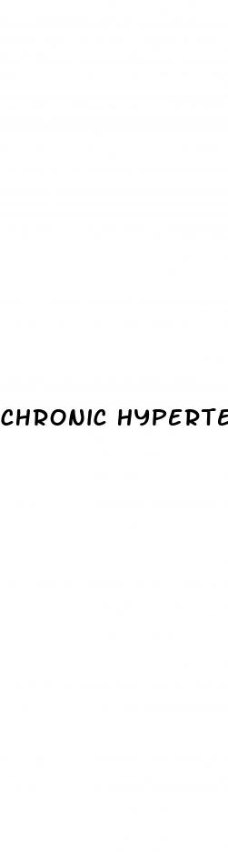 chronic hypertension symptoms