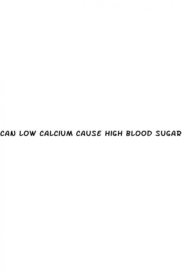 can low calcium cause high blood sugar