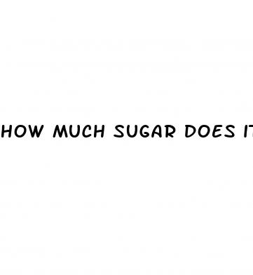 how much sugar does it take to raise blood sugar