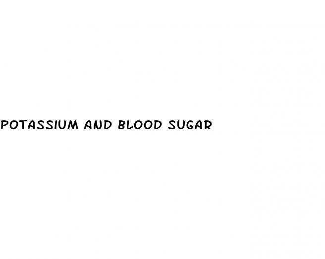potassium and blood sugar