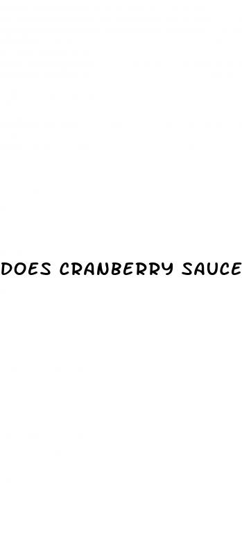 does cranberry sauce lower blood sugar