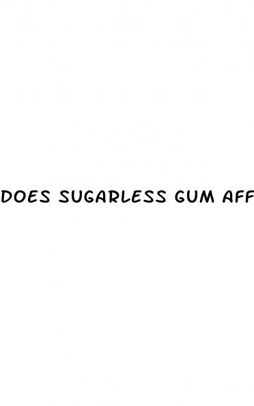 does sugarless gum affect blood sugar