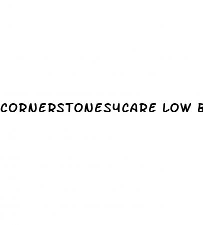 cornerstones4care low blood sugar