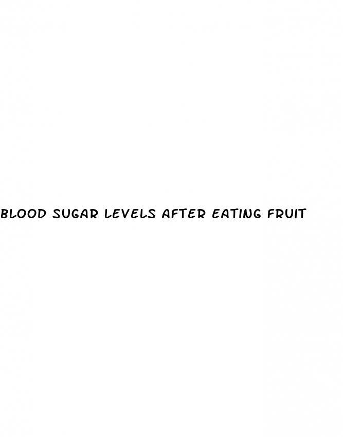 blood sugar levels after eating fruit