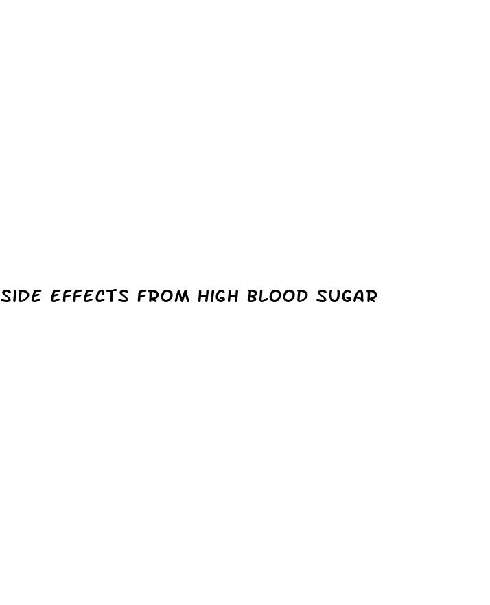 side effects from high blood sugar