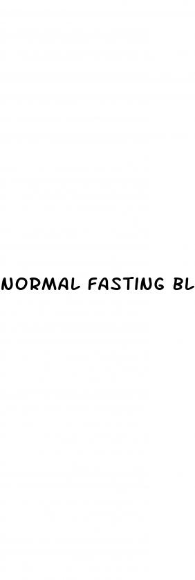 normal fasting blood sugar range