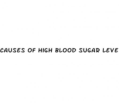 causes of high blood sugar levels