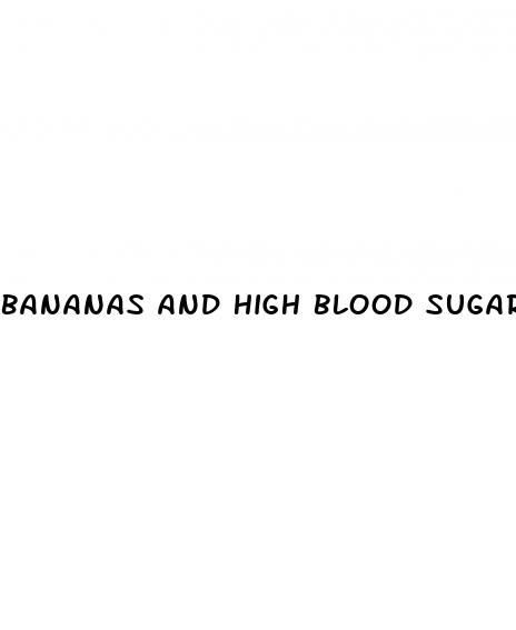 bananas and high blood sugar