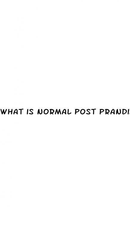 what is normal post prandial blood sugar level